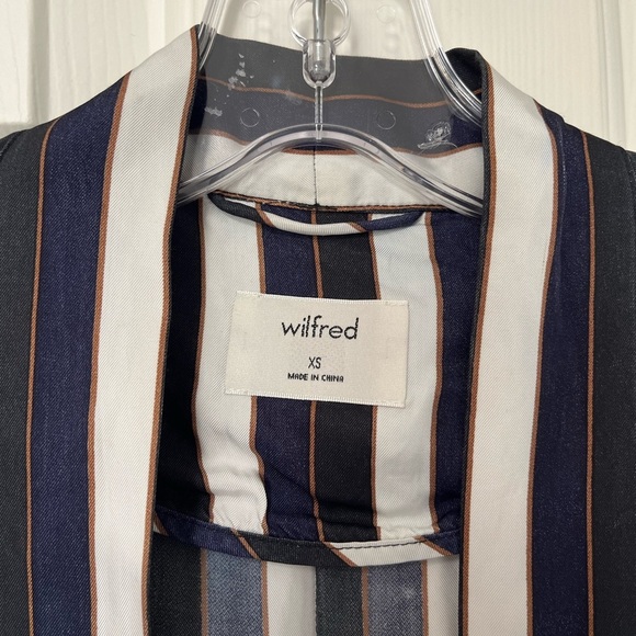 Aritzia Wilfred Durante Stripe Robe Jacket XS - Picture 4 of 16